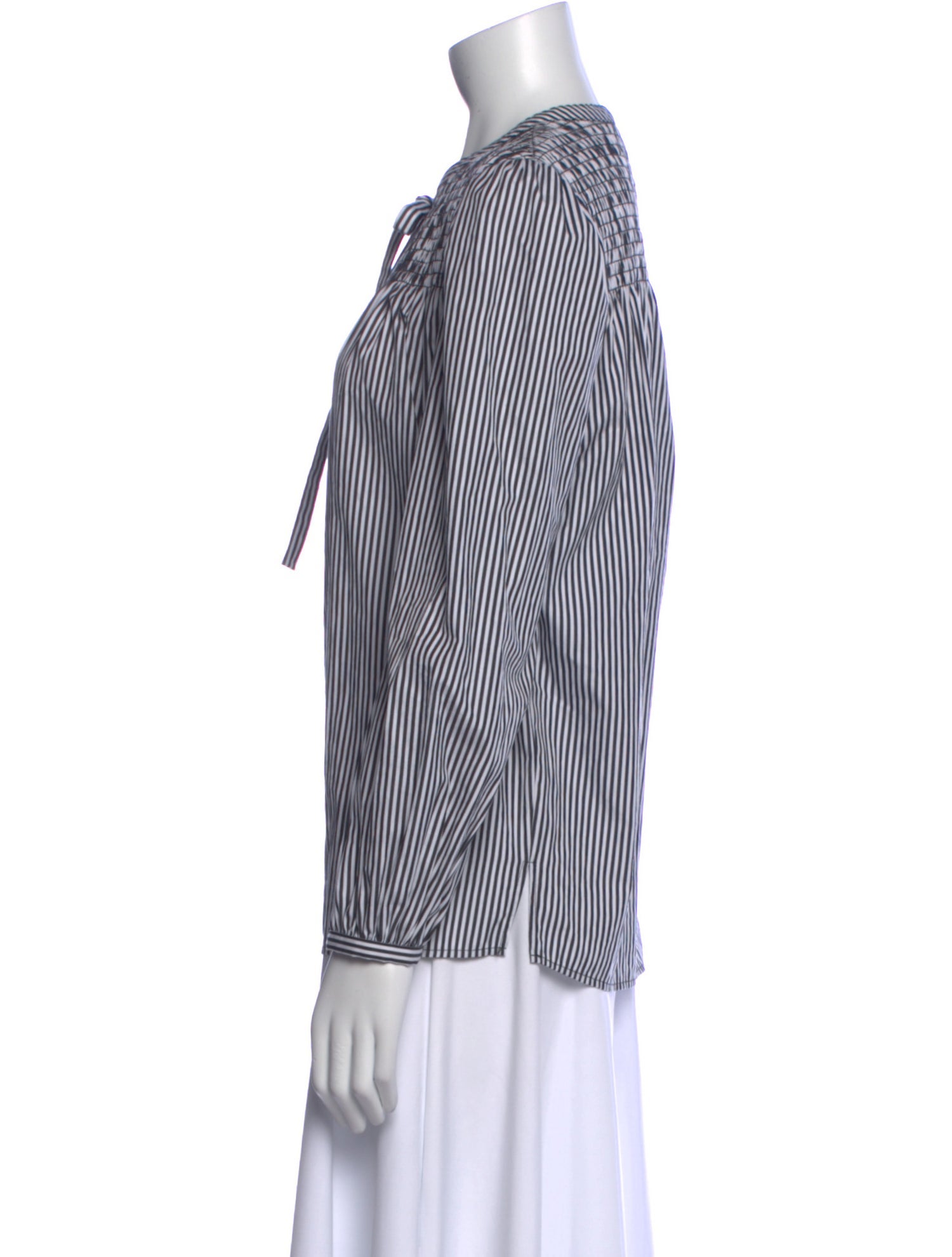 Derek Lam 10 Crosby Striped V-Neck Blouse