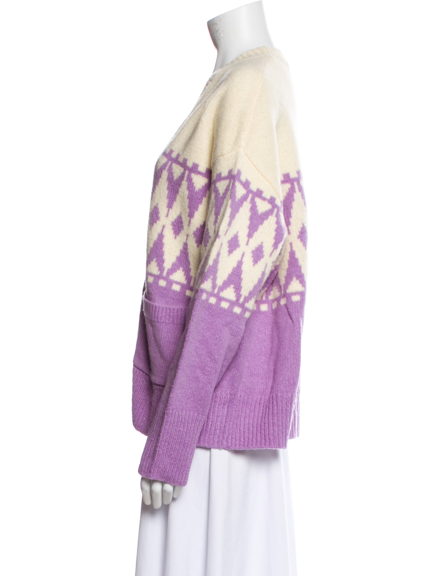 Derek Lam 10 Crosby Wool Printed Sweater