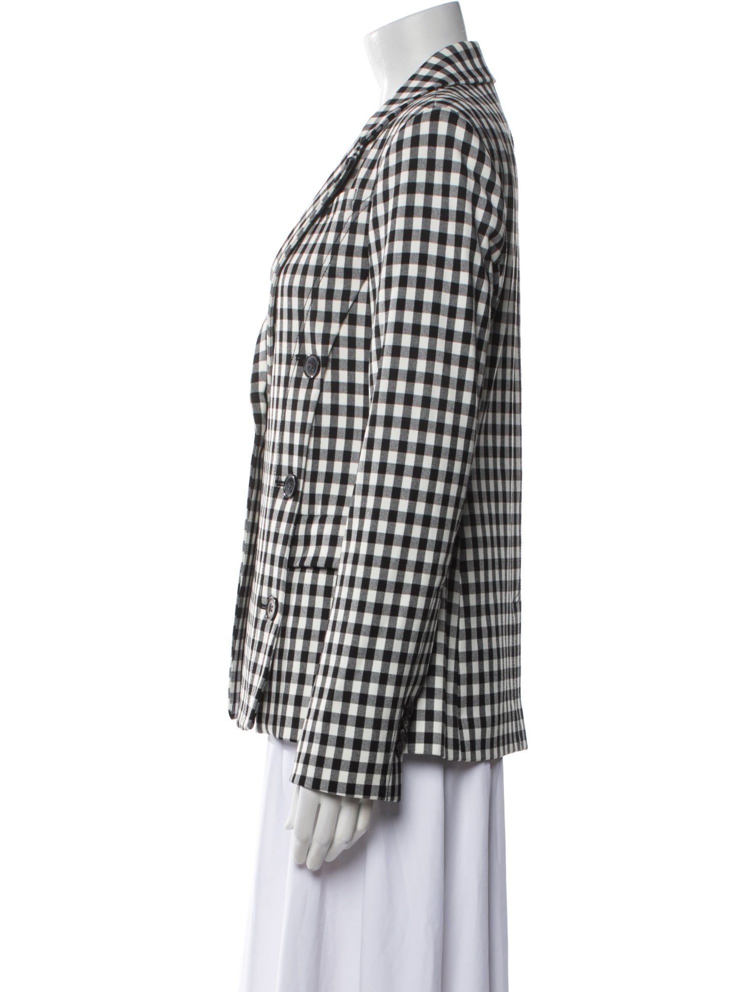 Derek Lam 10 Crosby Plaid Print Blazer
