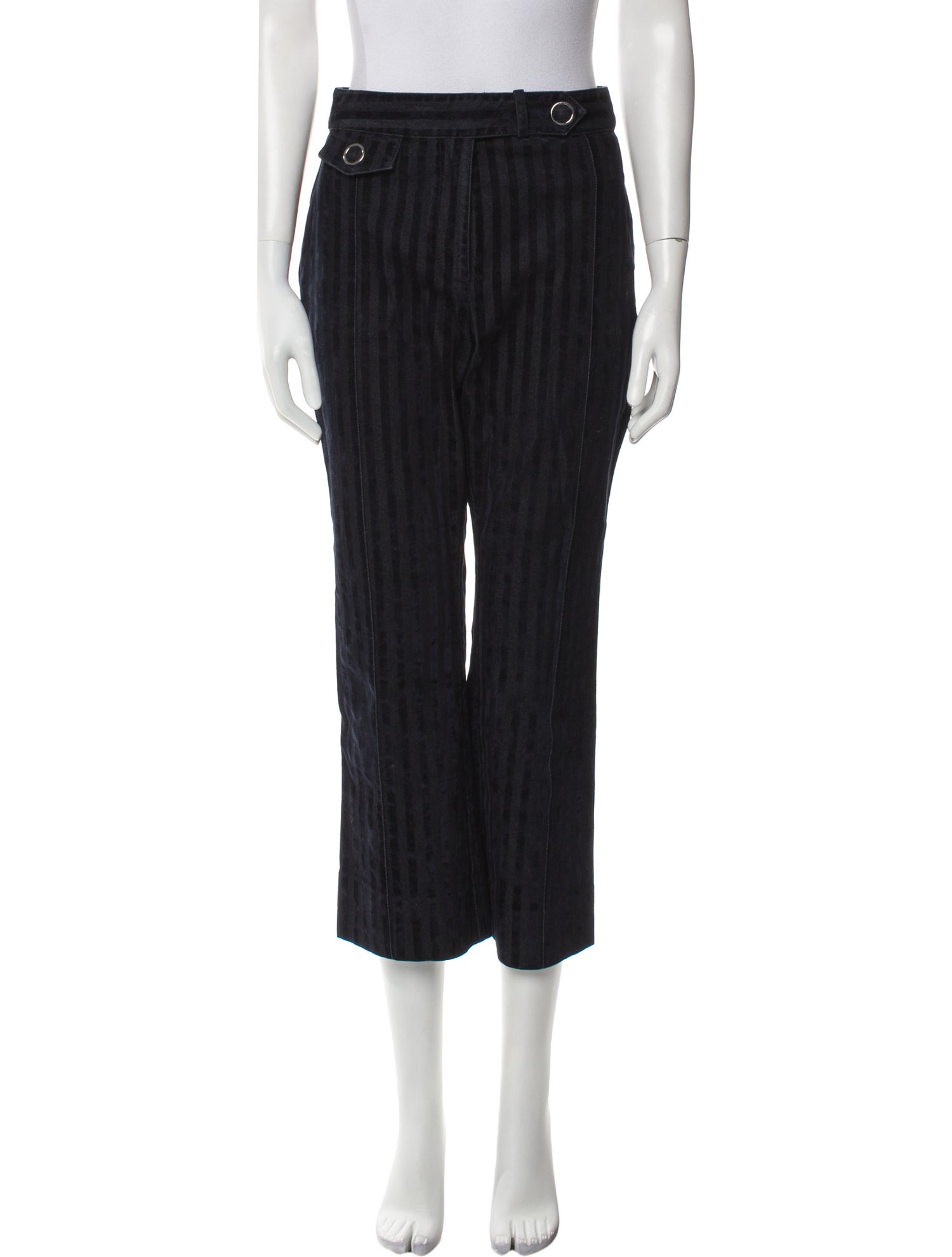 Derek Lam 10 Crosby Striped Wide Leg Pants
