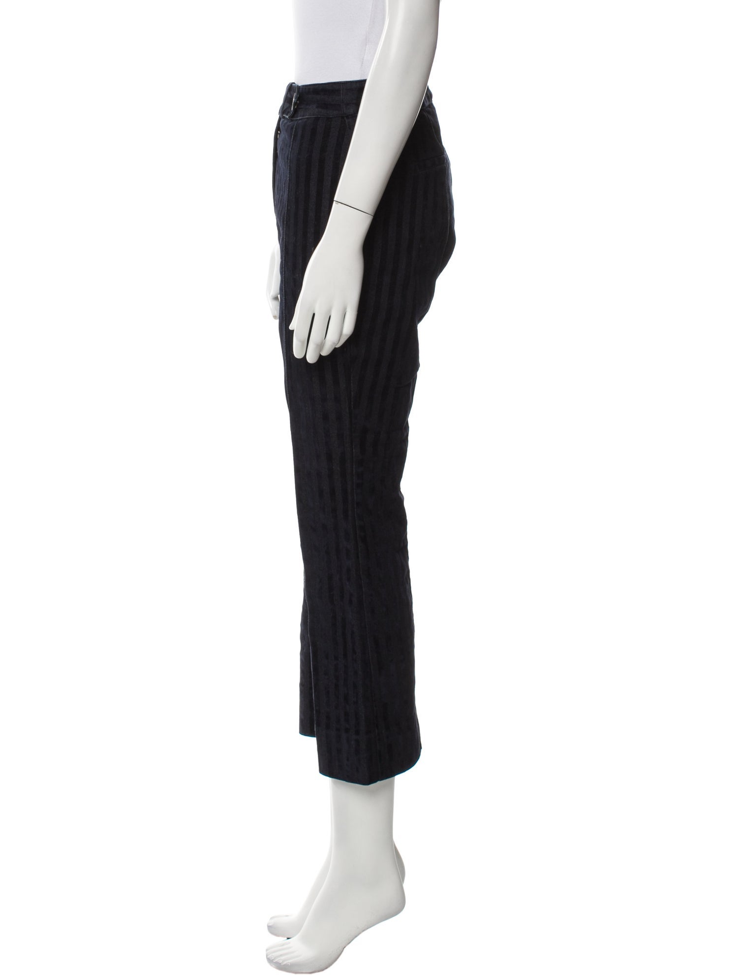 Derek Lam 10 Crosby Striped Wide Leg Pants