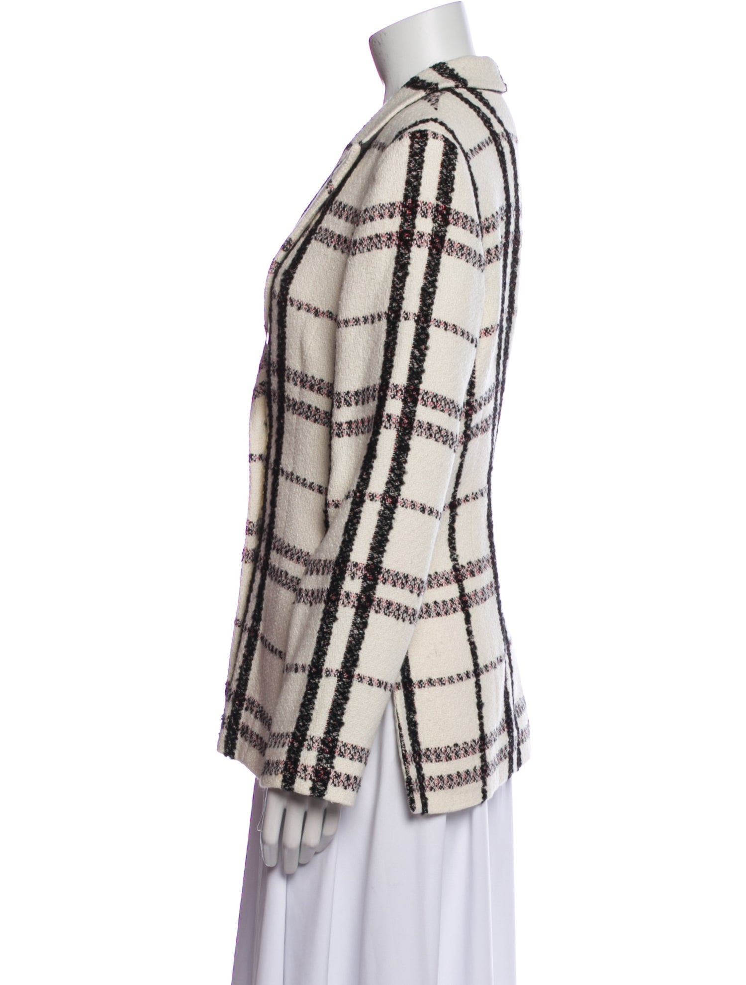 Derek Lam 10 Crosby Plaid Print Blazer