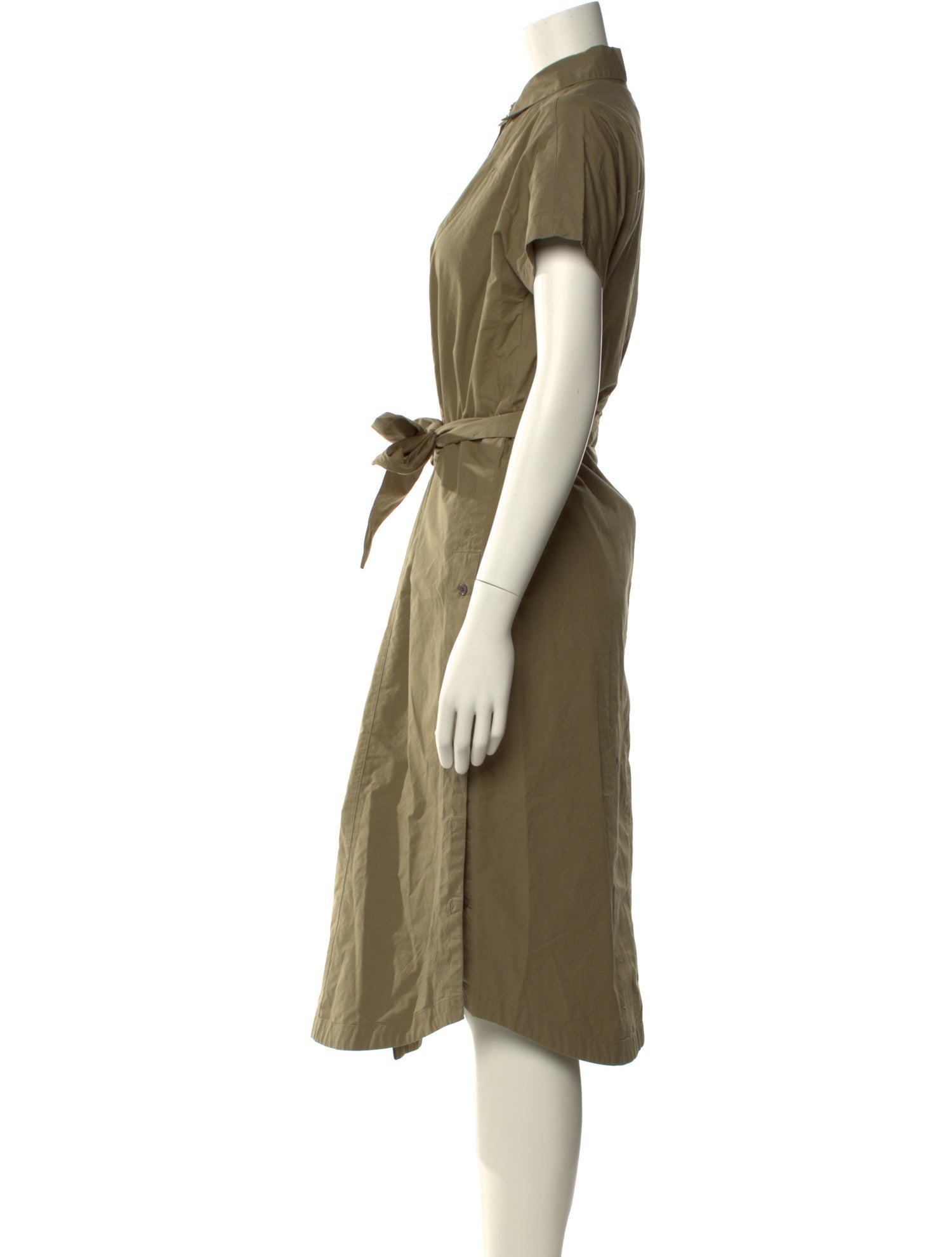 Derek Lam 10 Crosby Mock Neck Midi Length Dress