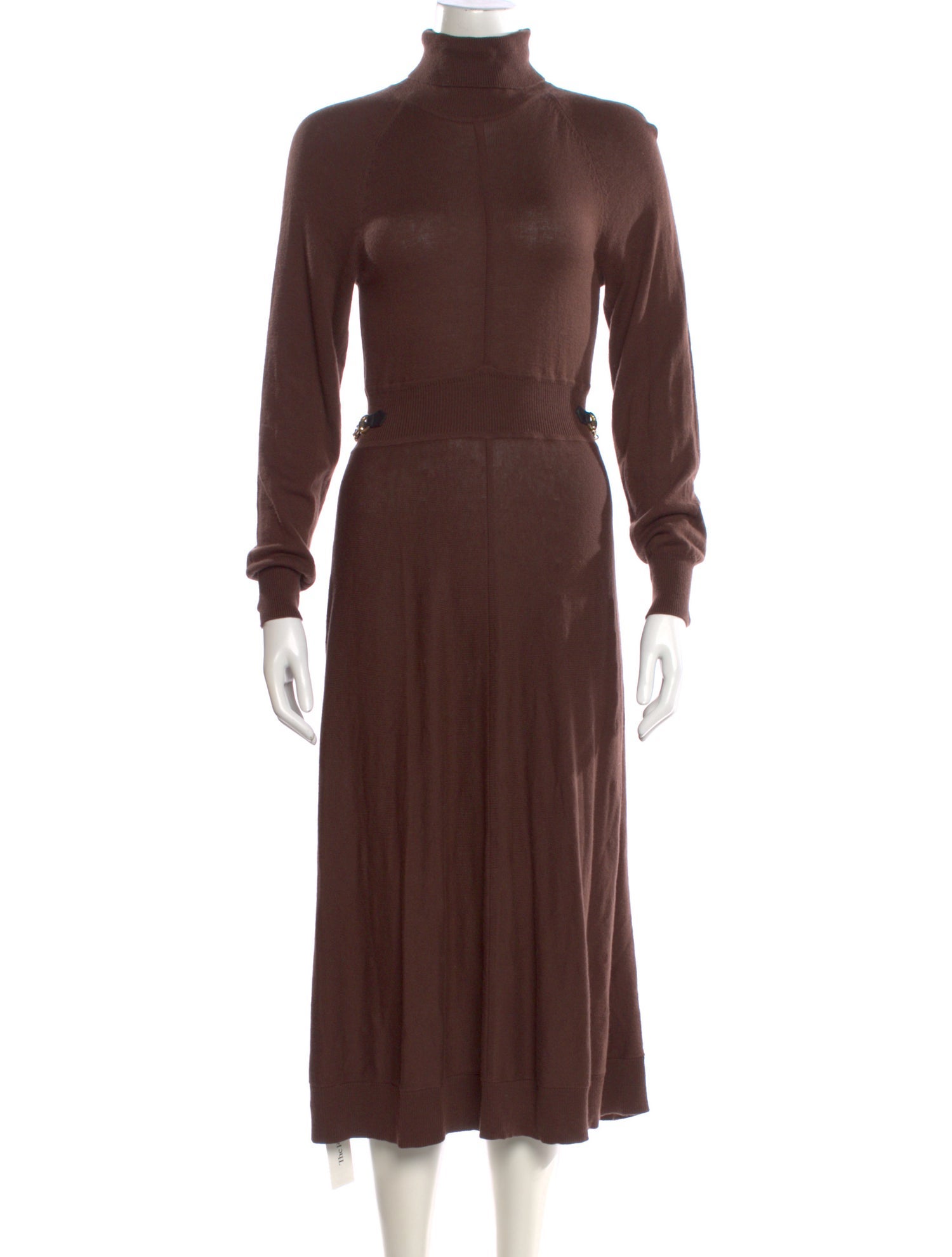 Derek Lam 10 Crosby Turtleneck Midi Length Dress