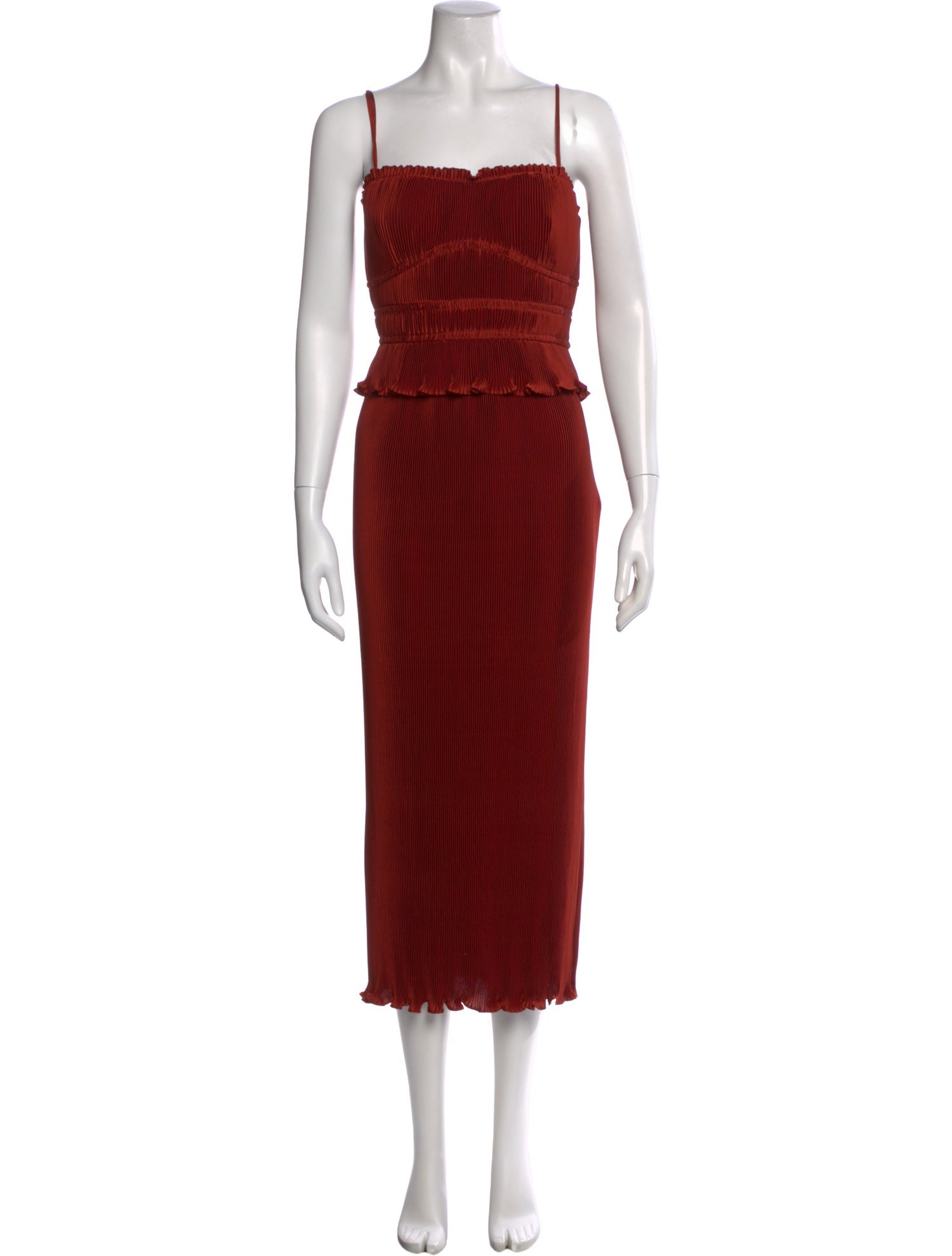 Derek Lam 10 Crosby Square Neckline Long Dress