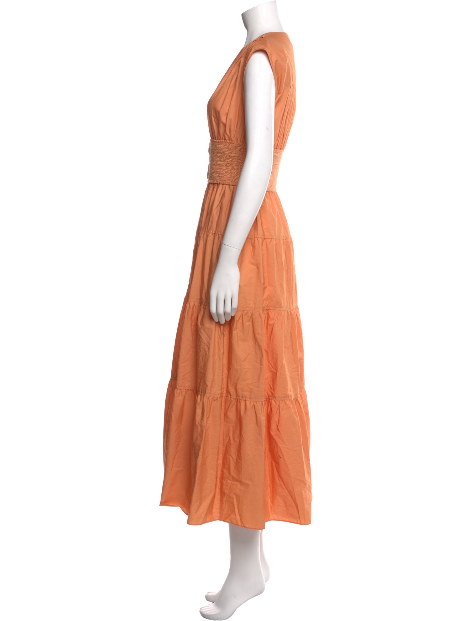 Derek Lam 10 Crosby V-Neck Long Dress