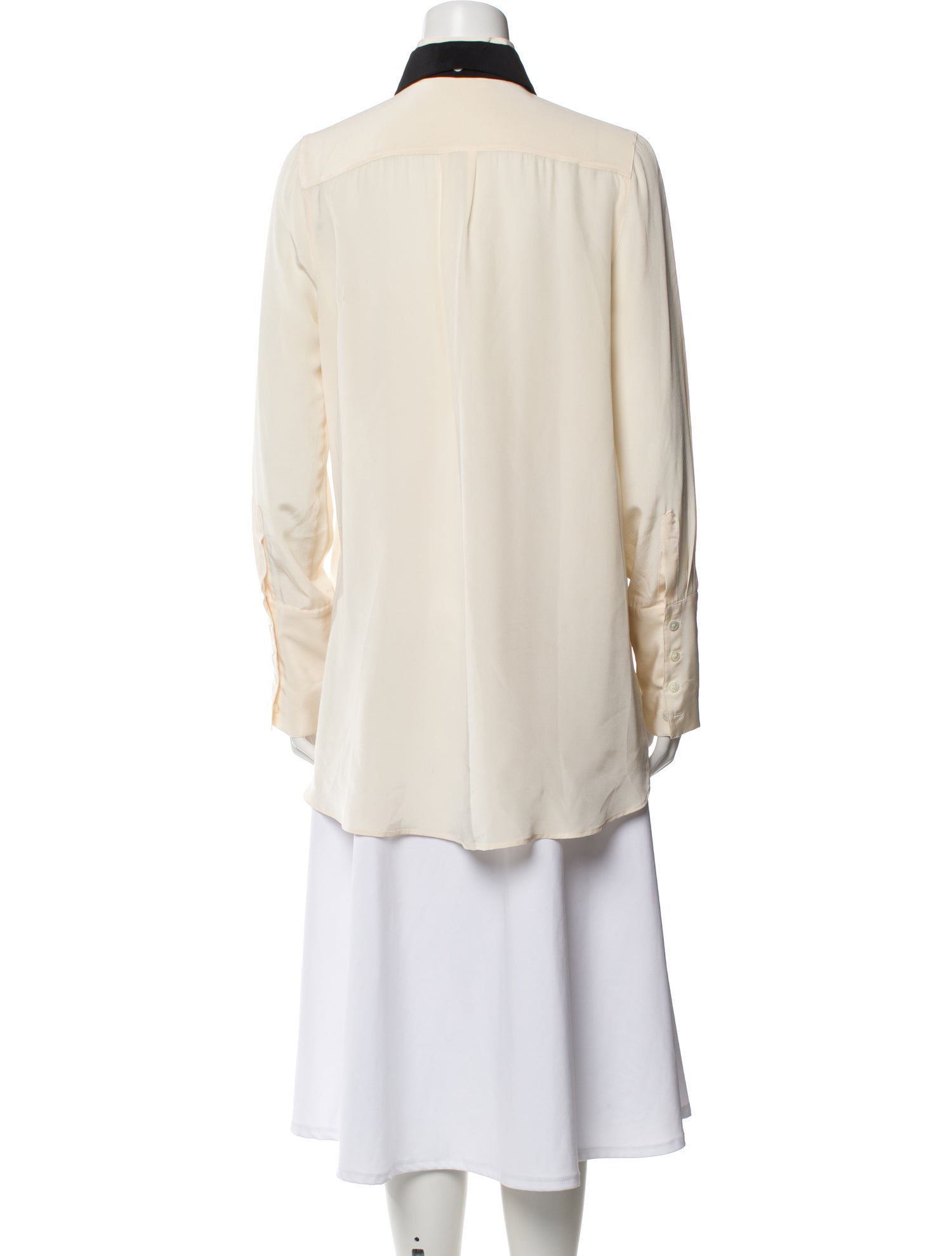 Derek Lam 10 Crosby Silk Long Sleeve Blouse