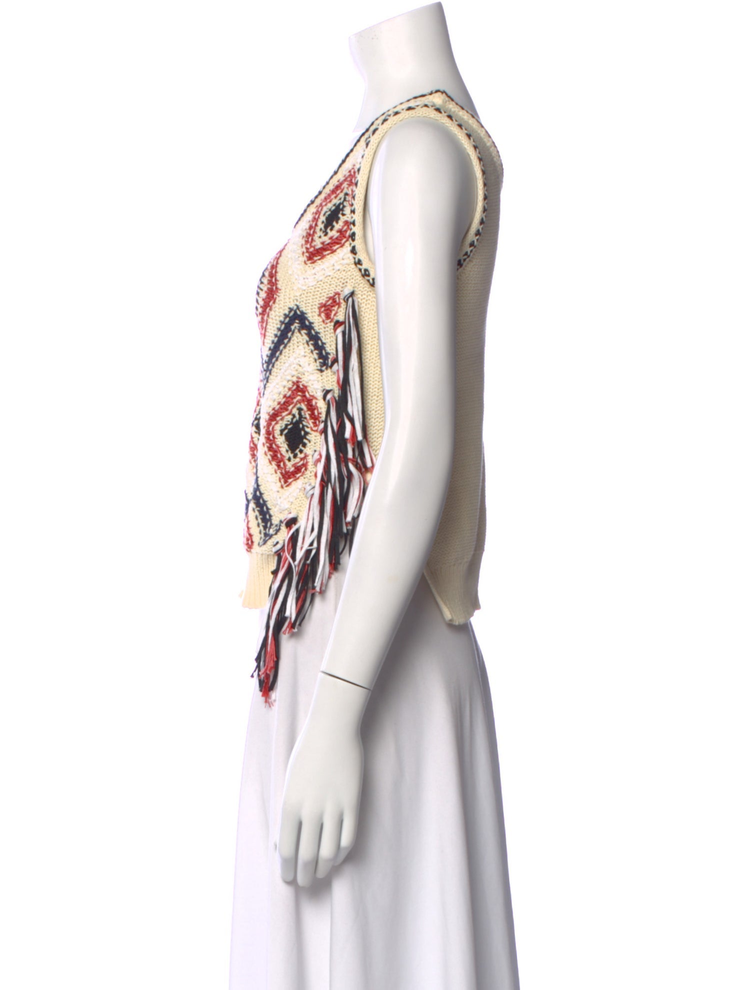 Derek Lam 10 Crosby Printed Scoop Neck Sweater