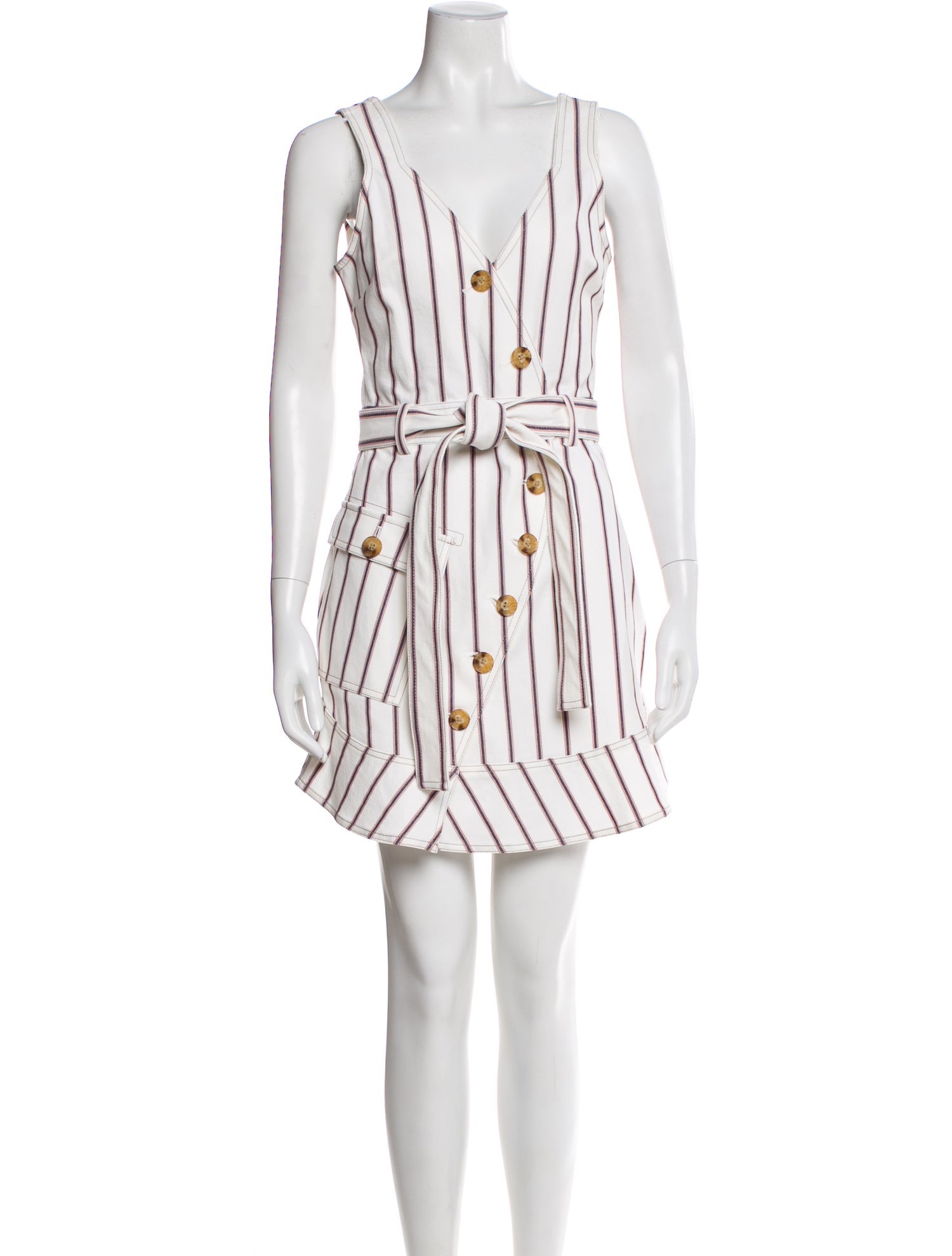 Derek Lam 10 Crosby Striped Mini Dress