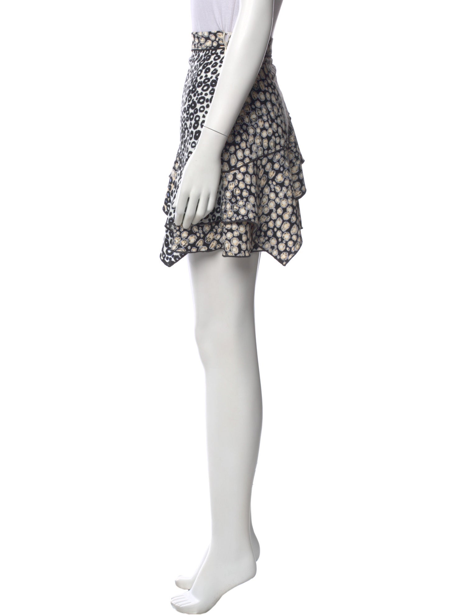 Derek Lam 10 Crosby Animal Print Mini Skirt
