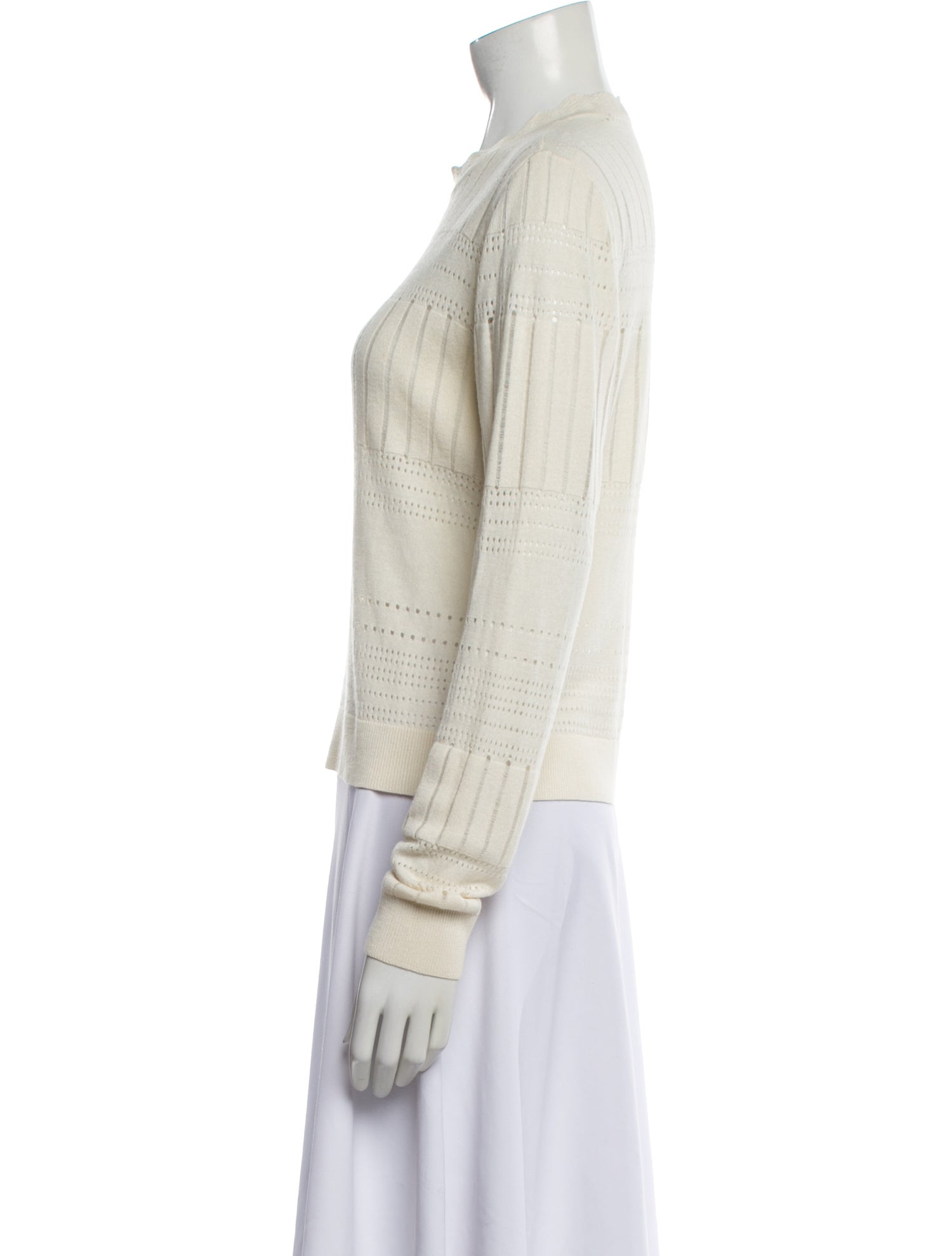 Derek Lam 10 Crosby Crew Neck Long Sleeve Top