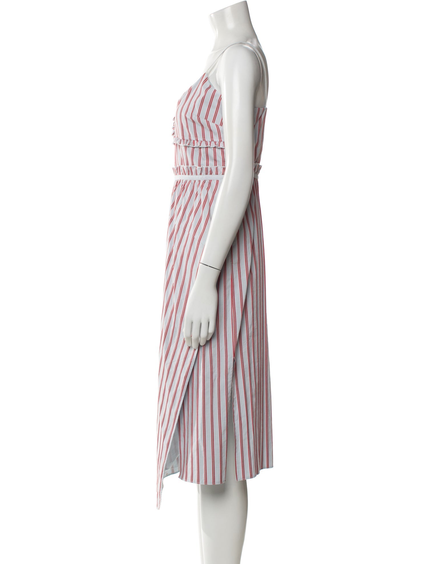 Derek Lam 10 Crosby Striped Midi Length Dress