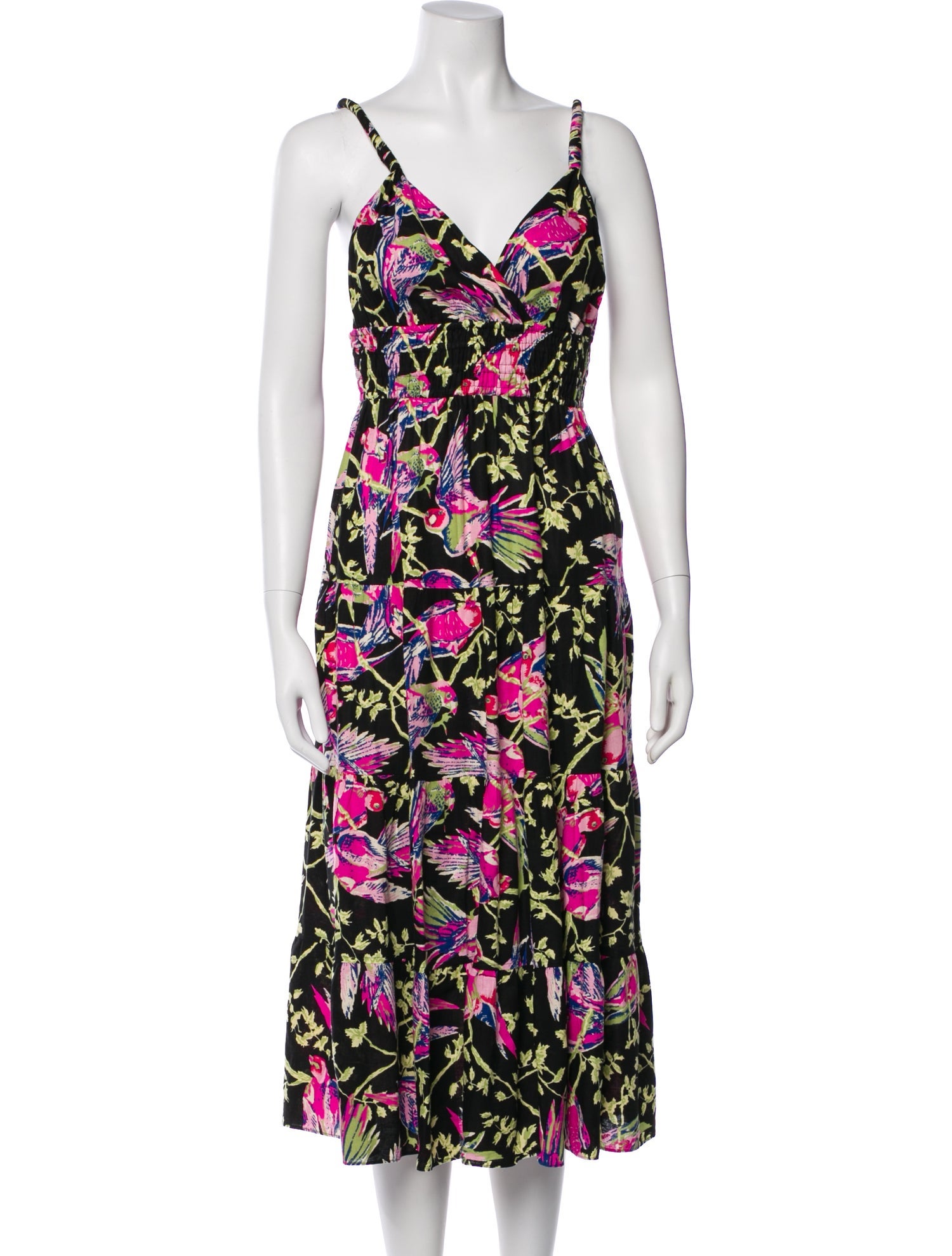 Derek Lam 10 Crosby Floral Print Midi Length Dress
