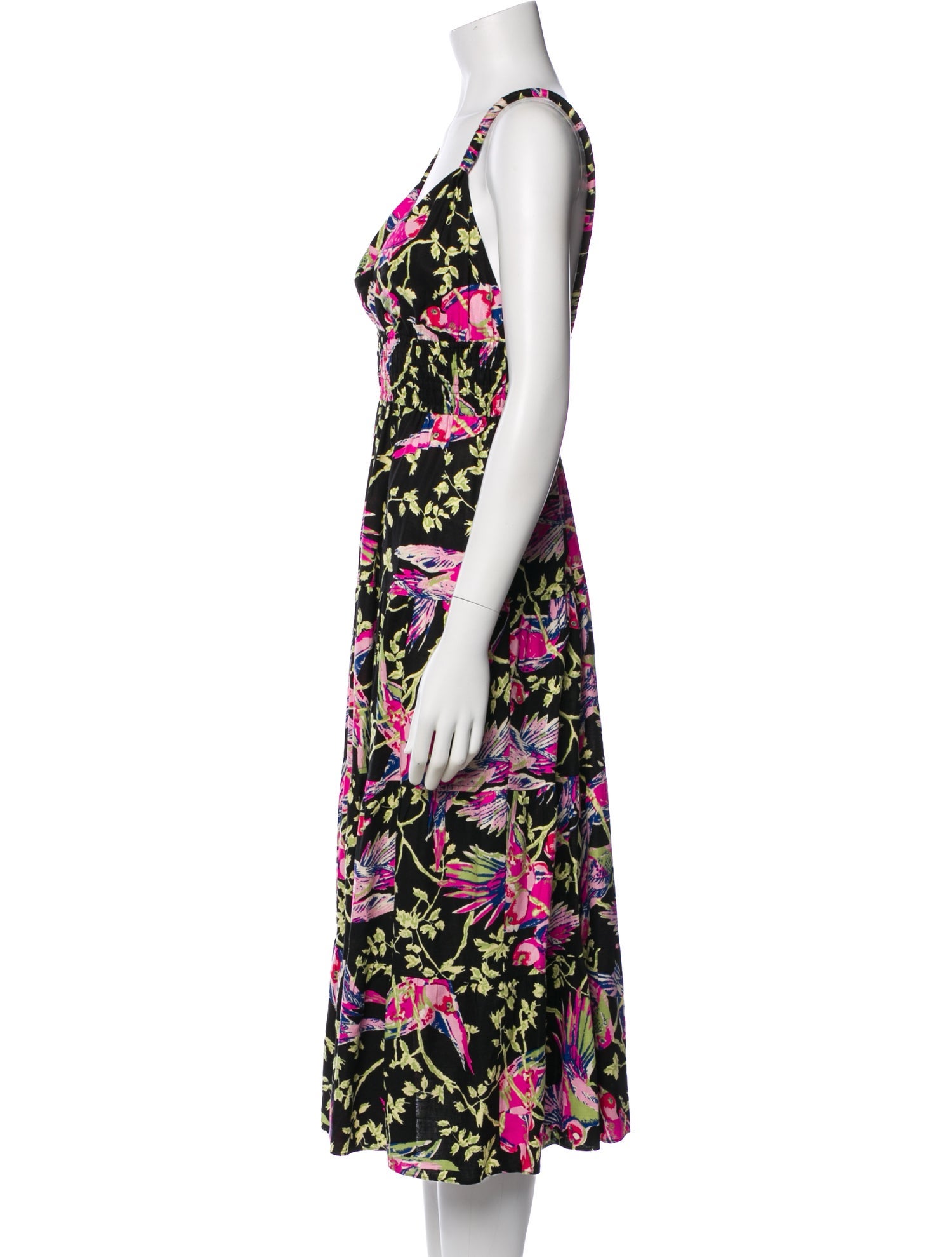 Derek Lam 10 Crosby Floral Print Midi Length Dress
