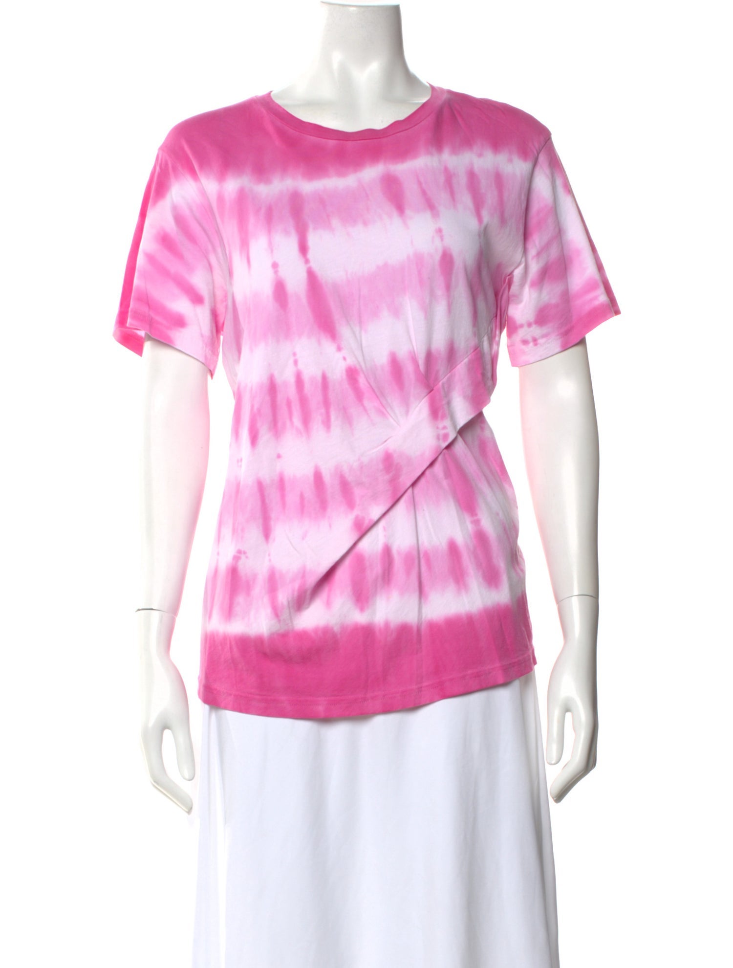 Derek Lam 10 Crosby Tie-Dye Print Crew Neck T-Shirt