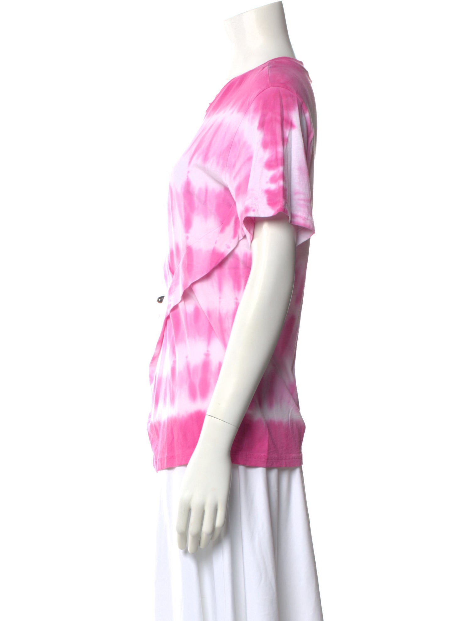 Derek Lam 10 Crosby Tie-Dye Print Crew Neck T-Shirt