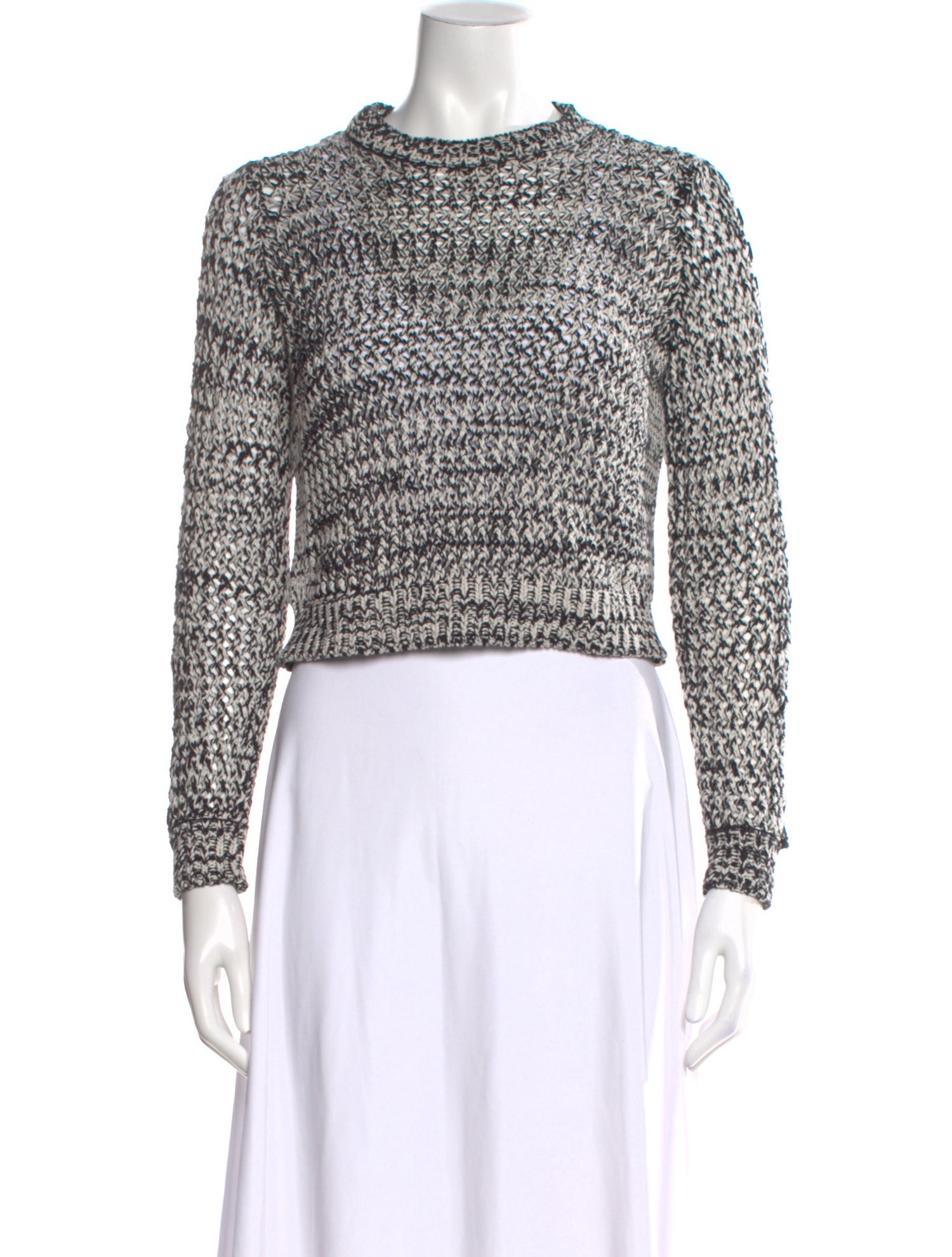 Derek Lam 10 Crosby Striped Crew Neck Sweater