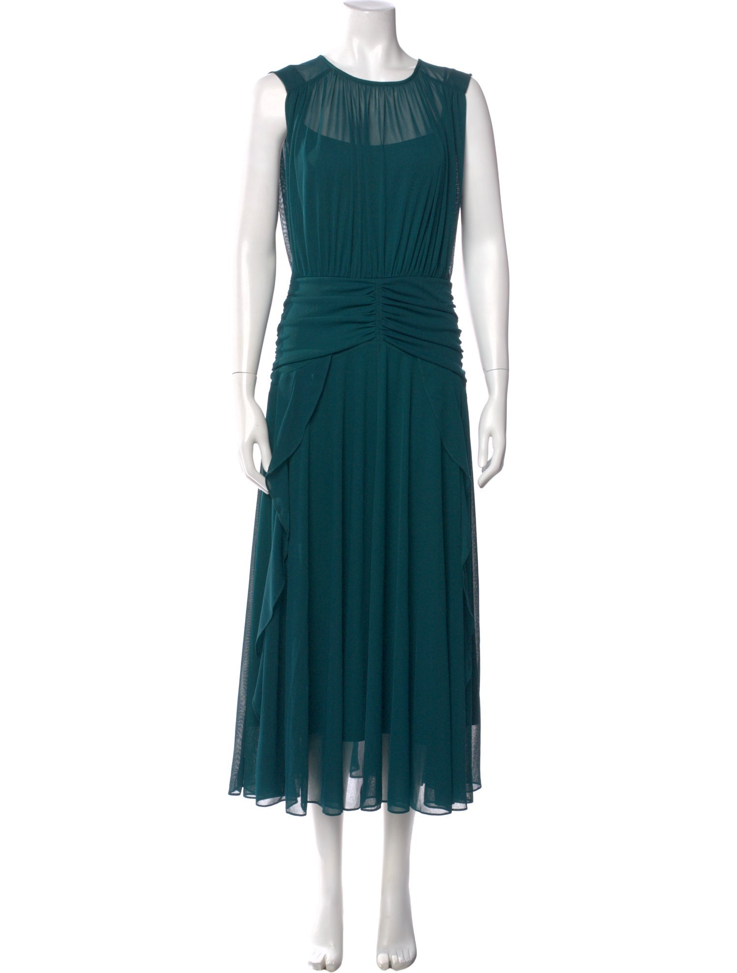 Derek Lam 10 Crosby Crew Neck Long Dress