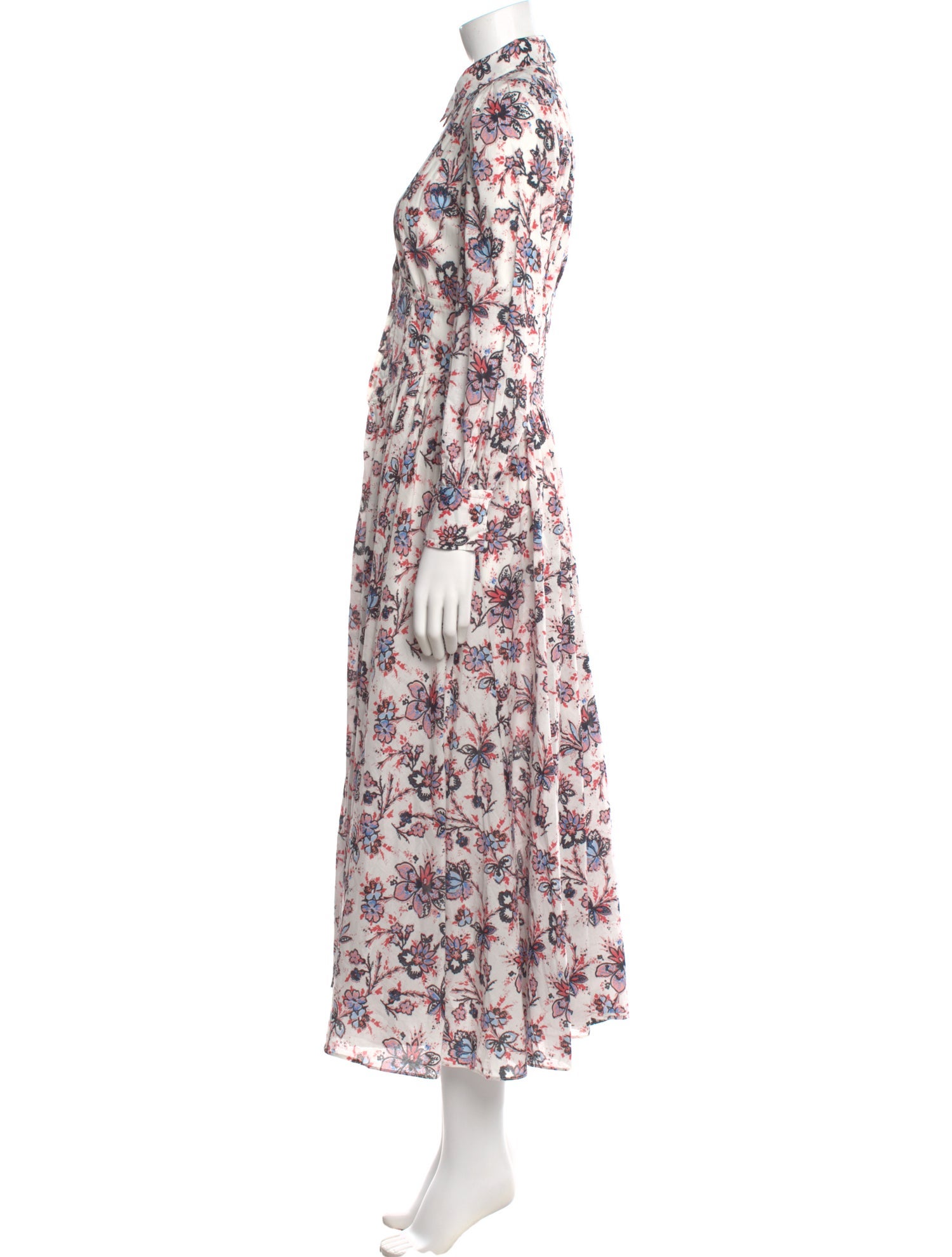 Derek Lam 10 Crosby Floral Print Long Dress