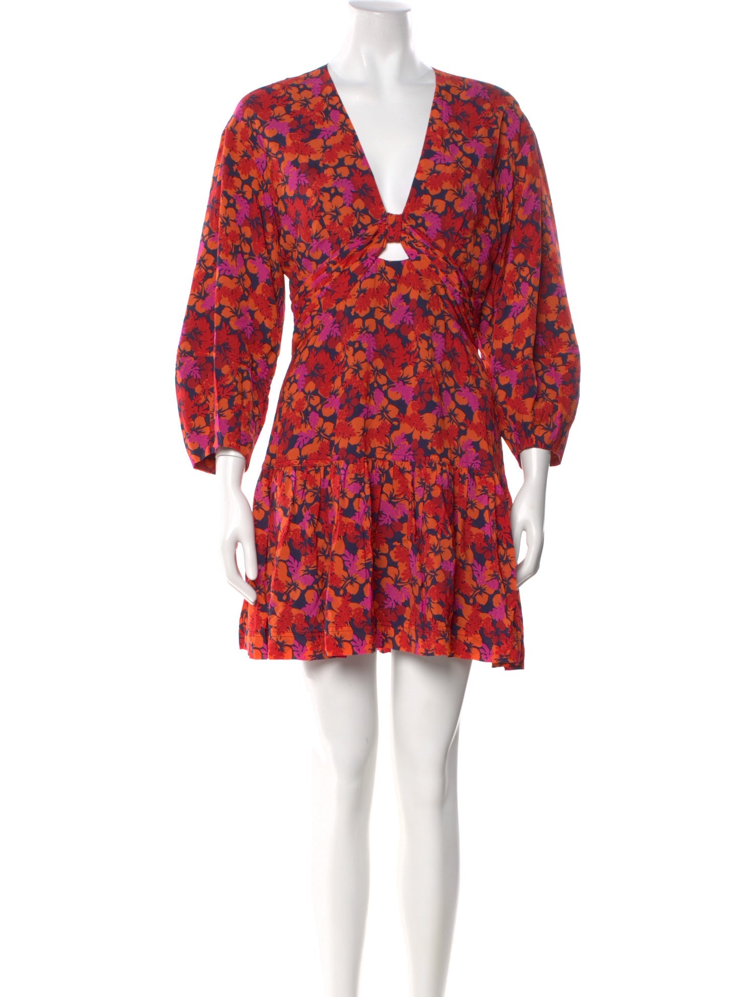 Derek Lam 10 Crosby Floral Print Mini Dress
