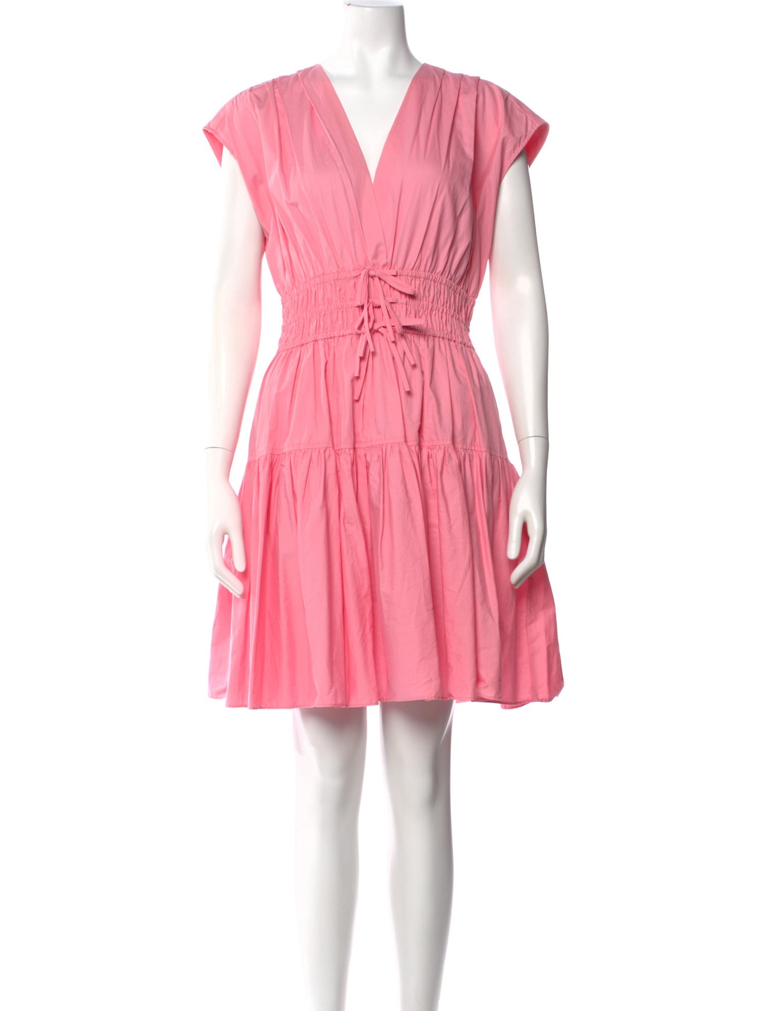 Derek Lam 10 Crosby V-Neck Knee-Length Dress