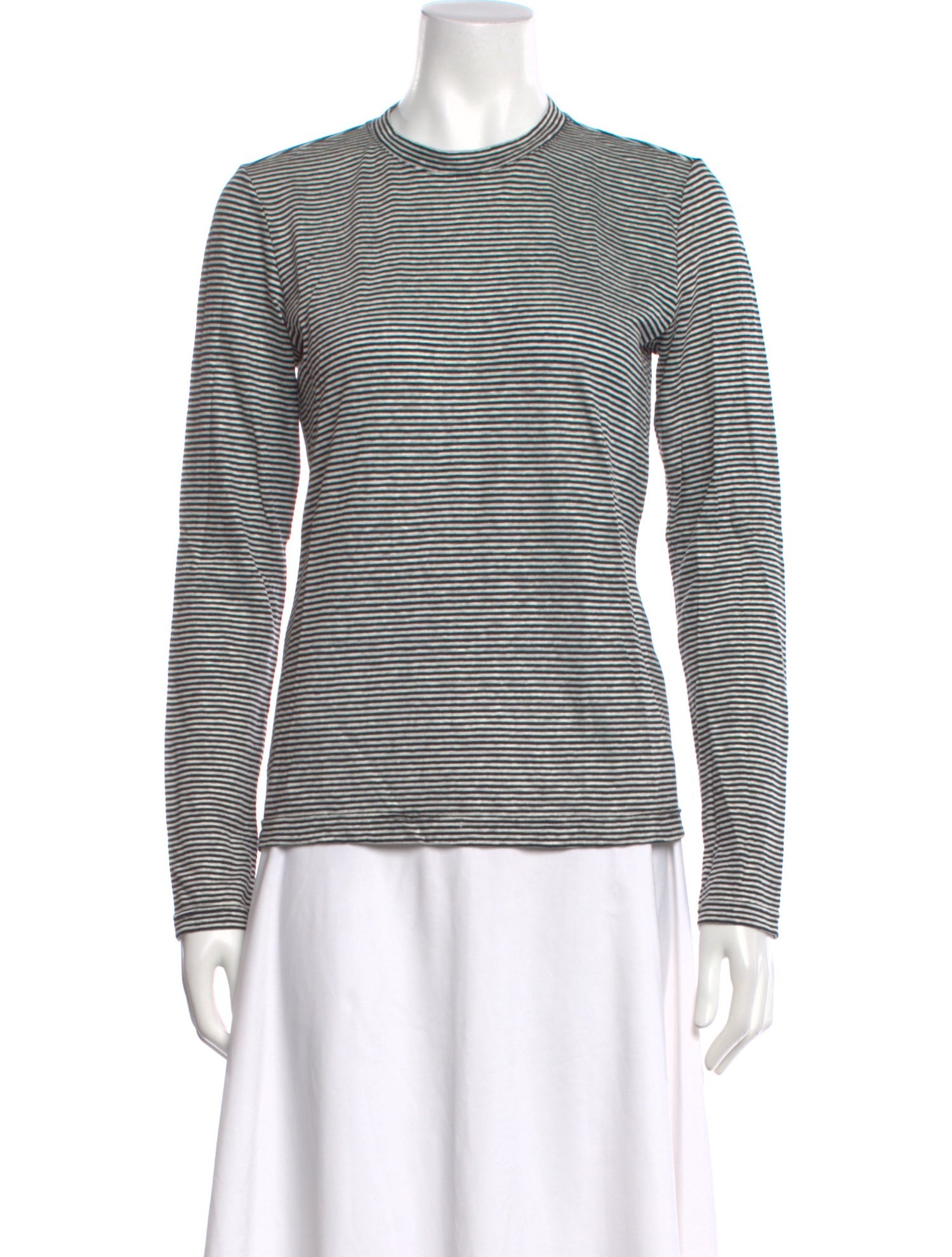 Derek Lam 10 Crosby Striped Crew Neck T-Shirt