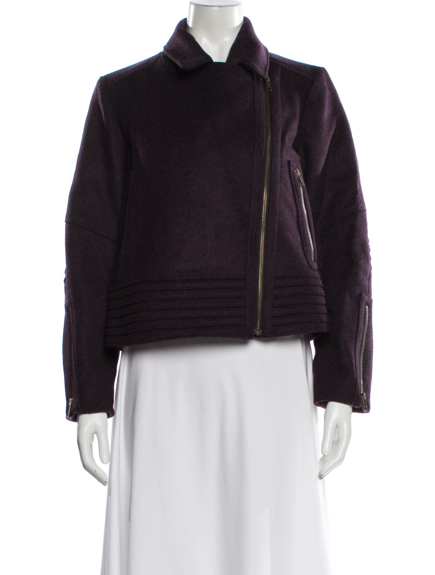 Derek Lam 10 Crosby Wool Biker Jacket