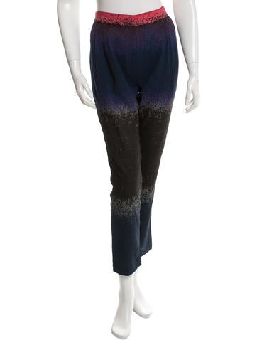 Derek Lam 10 Crosby Silk Abstract Print Pants