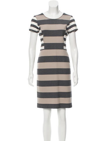 Derek Lam 10 Crosby Striped Knee-Length Dress