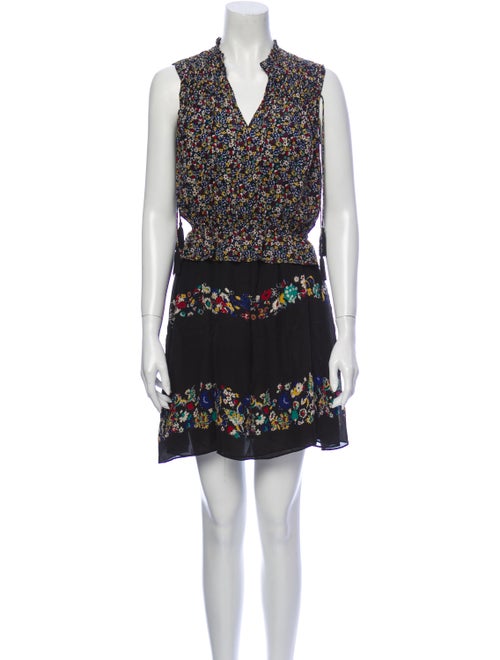 Derek Lam 10 Crosby Silk Floral Print Dress Set Bl