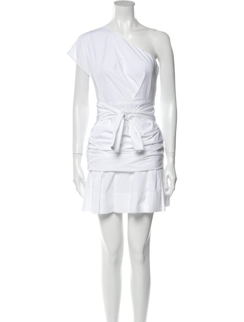 Derek Lam 10 Crosby One-Shoulder Mini Dress White