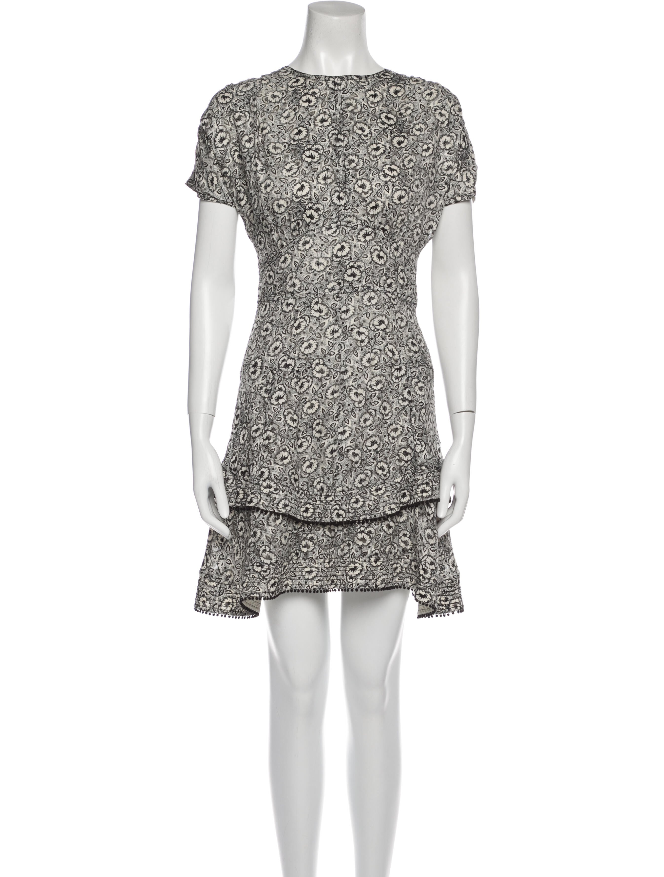 Derek Lam 10 Crosby Floral Print Mini Dress