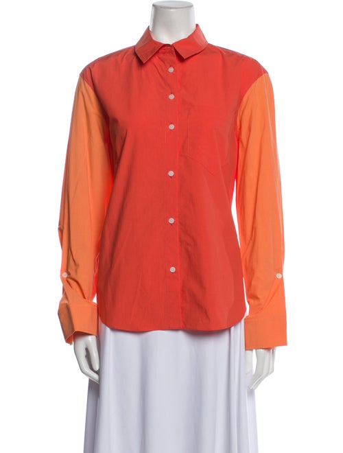 Derek Lam 10 Crosby Long Sleeve Button-Up Top