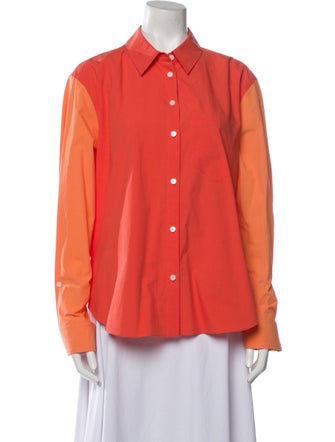 Derek Lam 10 Crosby Long Sleeve Button-Up Top