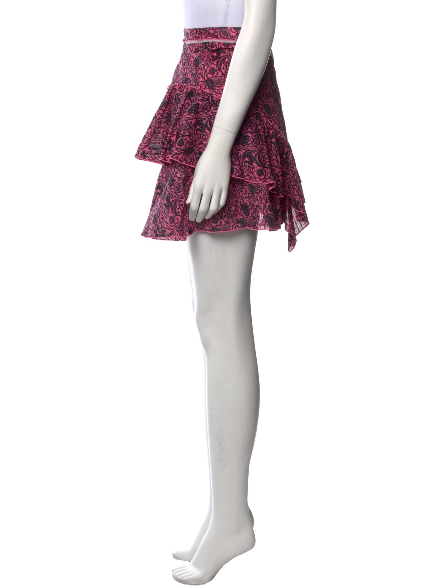 Derek Lam 10 Crosby Floral Print Mini Skirt