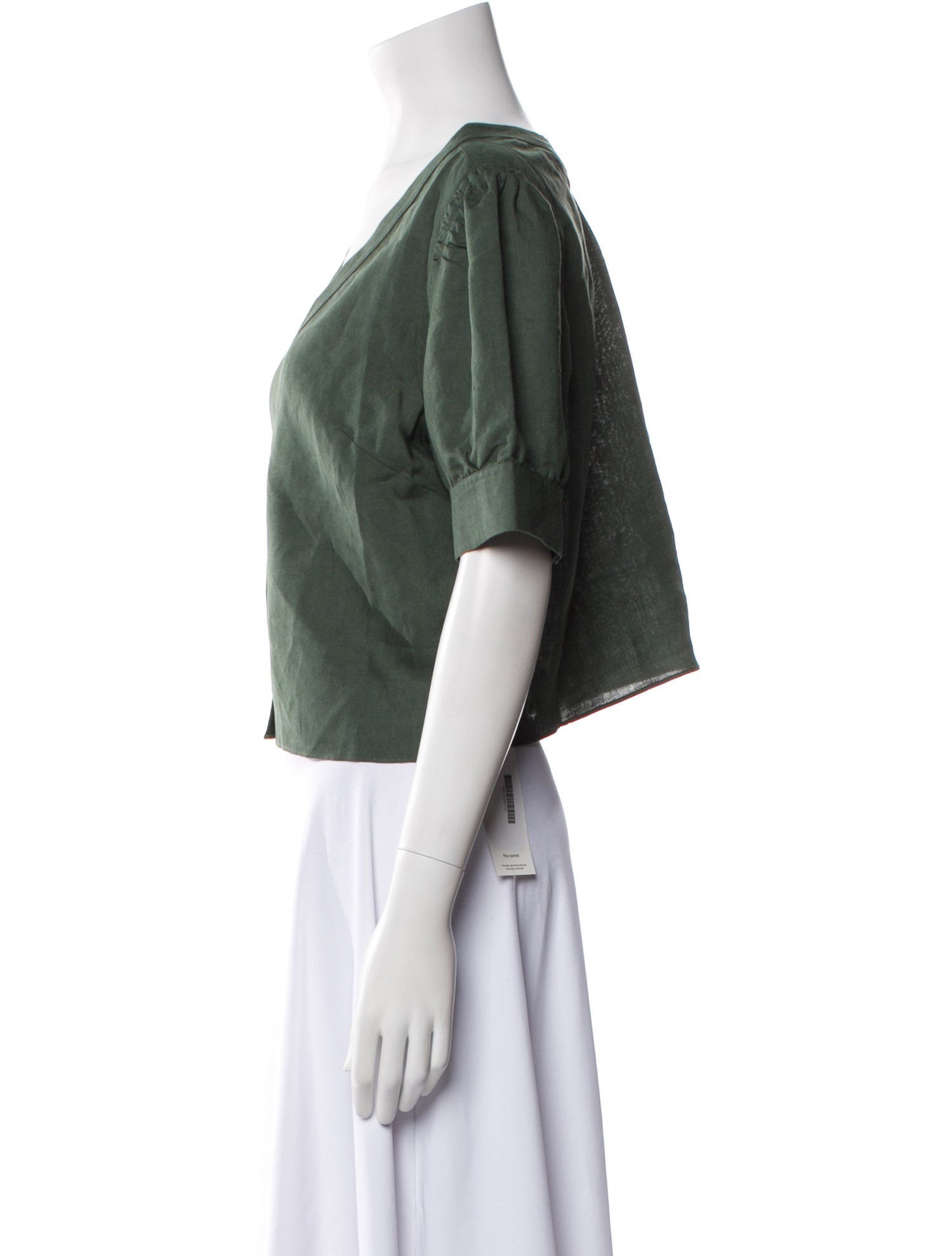 Darling London V-Neck Short Sleeve Crop Top