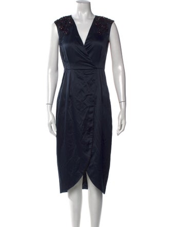 Darling London V-Neck Midi Length Dress