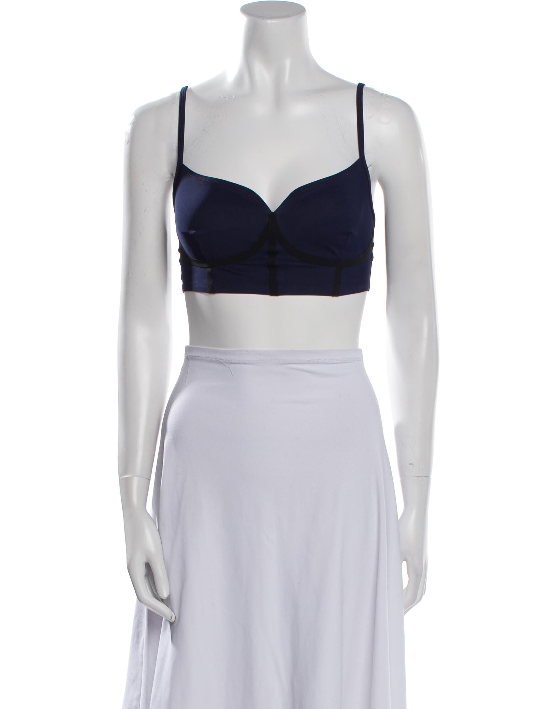 Dion Lee x Carbon38 Square Neckline Sleeveless Crop Top