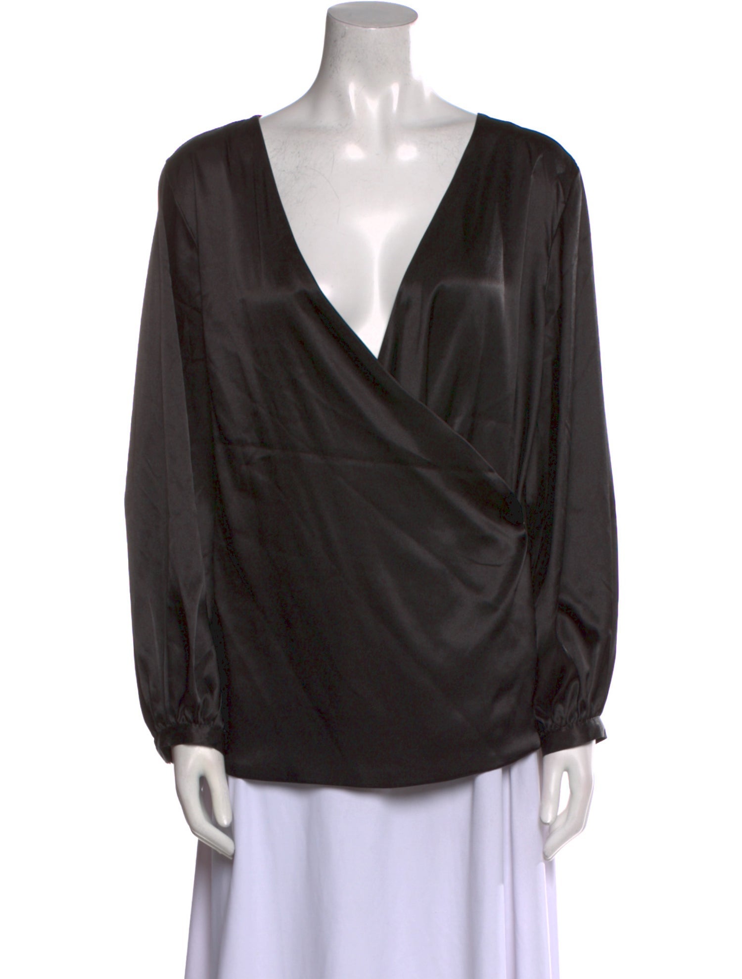 D'lish Silk V-Neck Blouse