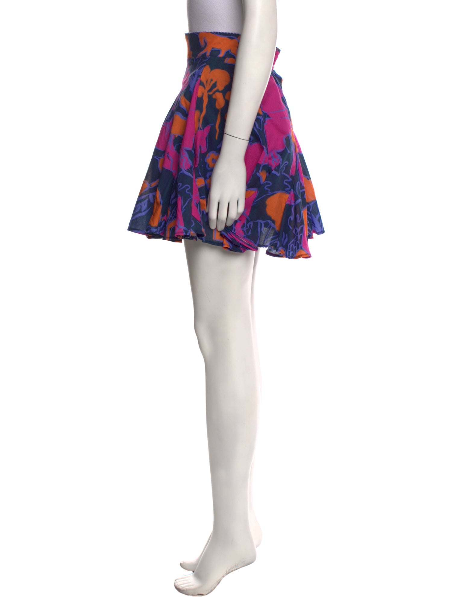 De Loreta Printed Mini Skirt