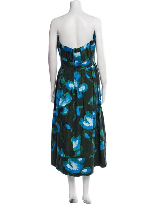 De Loreta Floral Print Midi Length Dress