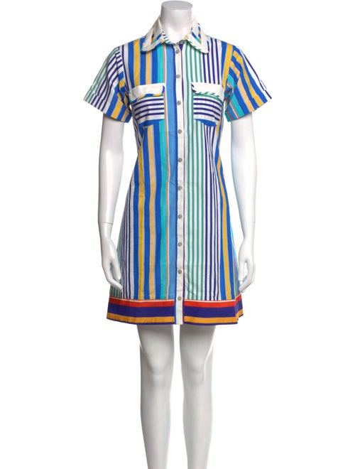 De Loreta Striped Mini Dress