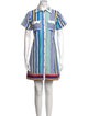 De Loreta Striped Mini Dress