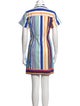 De Loreta Striped Mini Dress