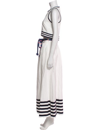 De Loreta Striped Skirt Set
