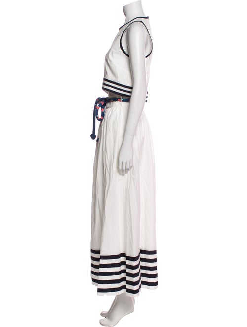 De Loreta Striped Skirt Set