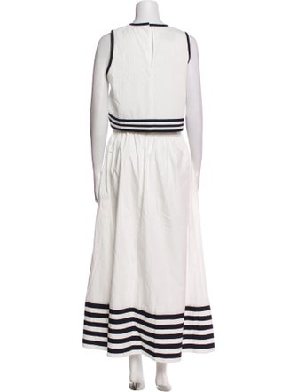 De Loreta Striped Skirt Set