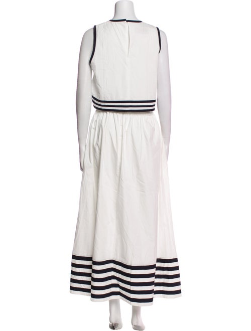 De Loreta Striped Skirt Set