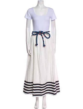 De Loreta Striped Skirt Set