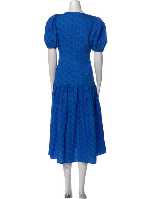 De Loreta Polka Dot Print Long Dress w/ Tags